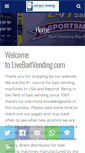 Mobile Screenshot of livebaitvending.com